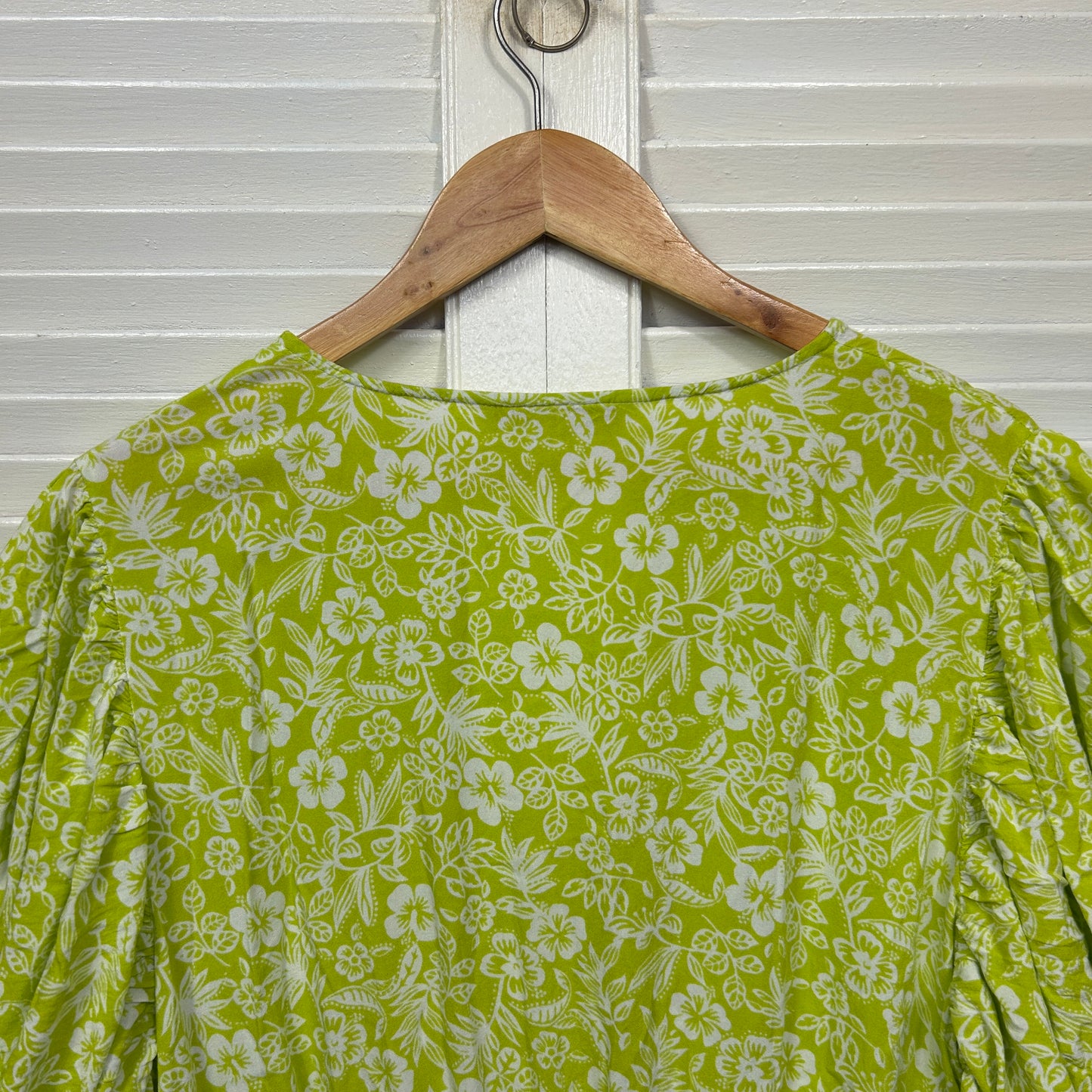Joop & Gypsy Dress Size 16 Green Short Sleeve Belt Pockets