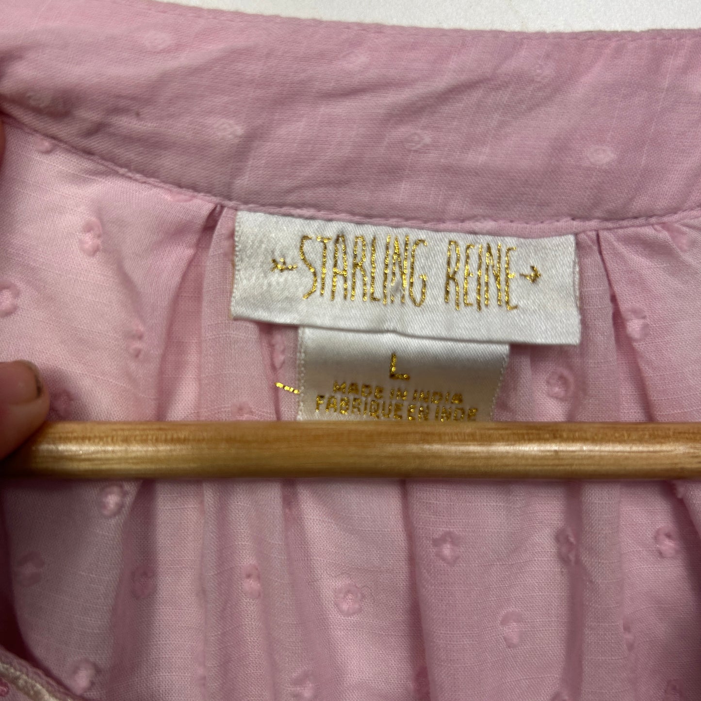 Starling Reine Boho Top Size 14 16 Large Pink Beaded Puff Sleeve City Chic