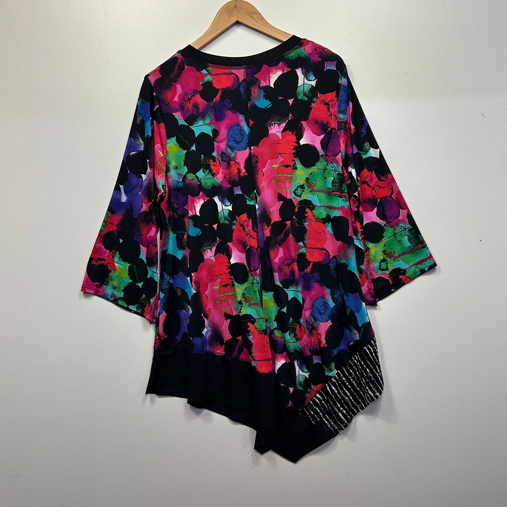Taking Shape Multicoloured Top - Size 16/S