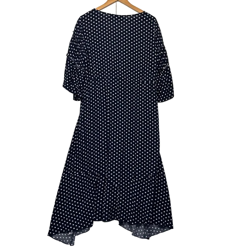 Willow & Tree Navy Polka Dot Dress - Size 16