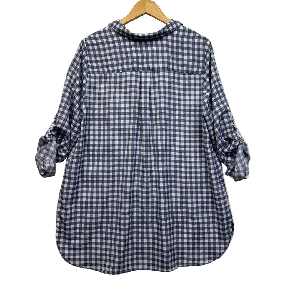 Yours Blue Check Shirt - Size 24