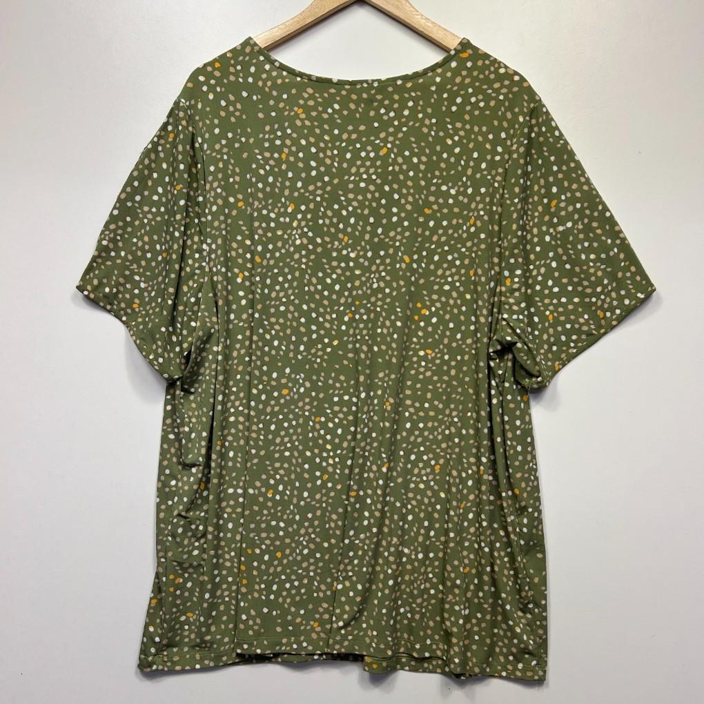 Beme Green Spot Top - Size 20/L