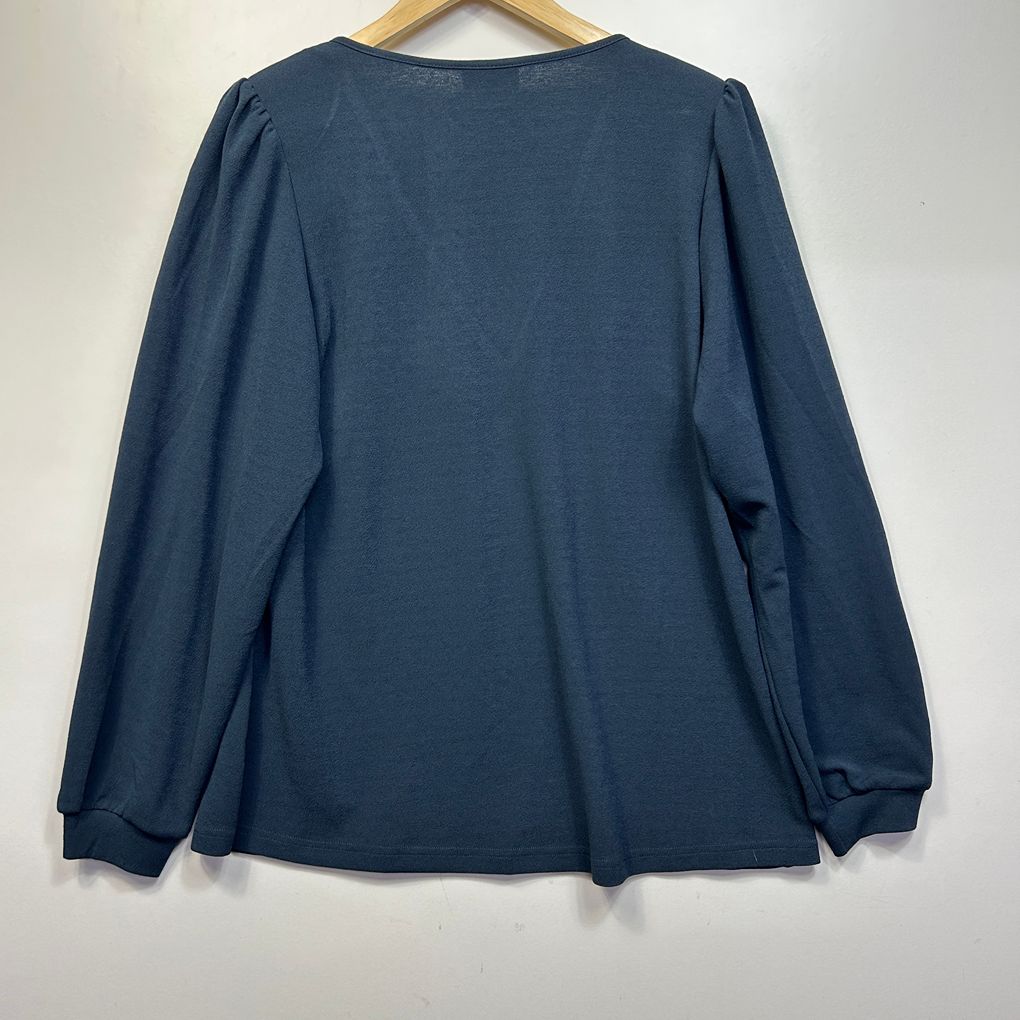 City Chic Gunmetal Top - Size 12