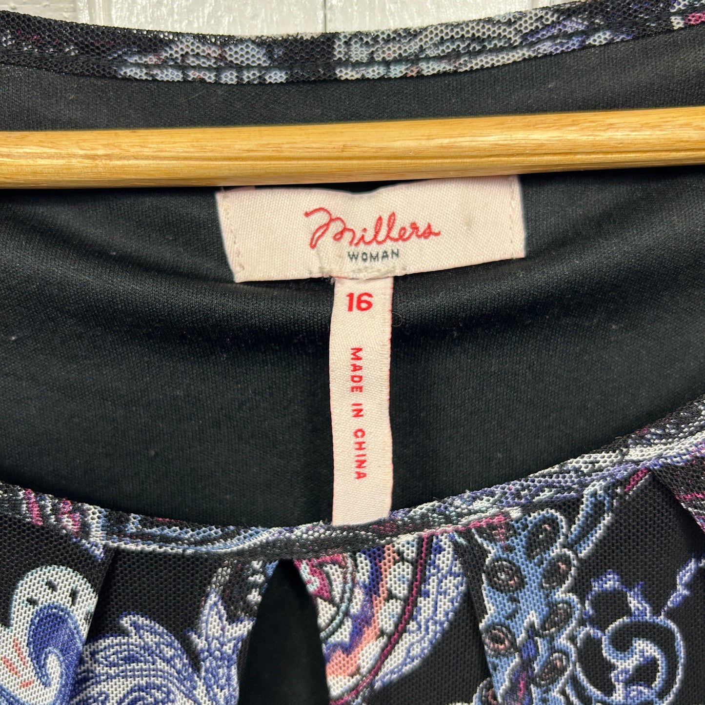 Millers Dress Size 16 Sleeveless Paisley Print Multicoloured