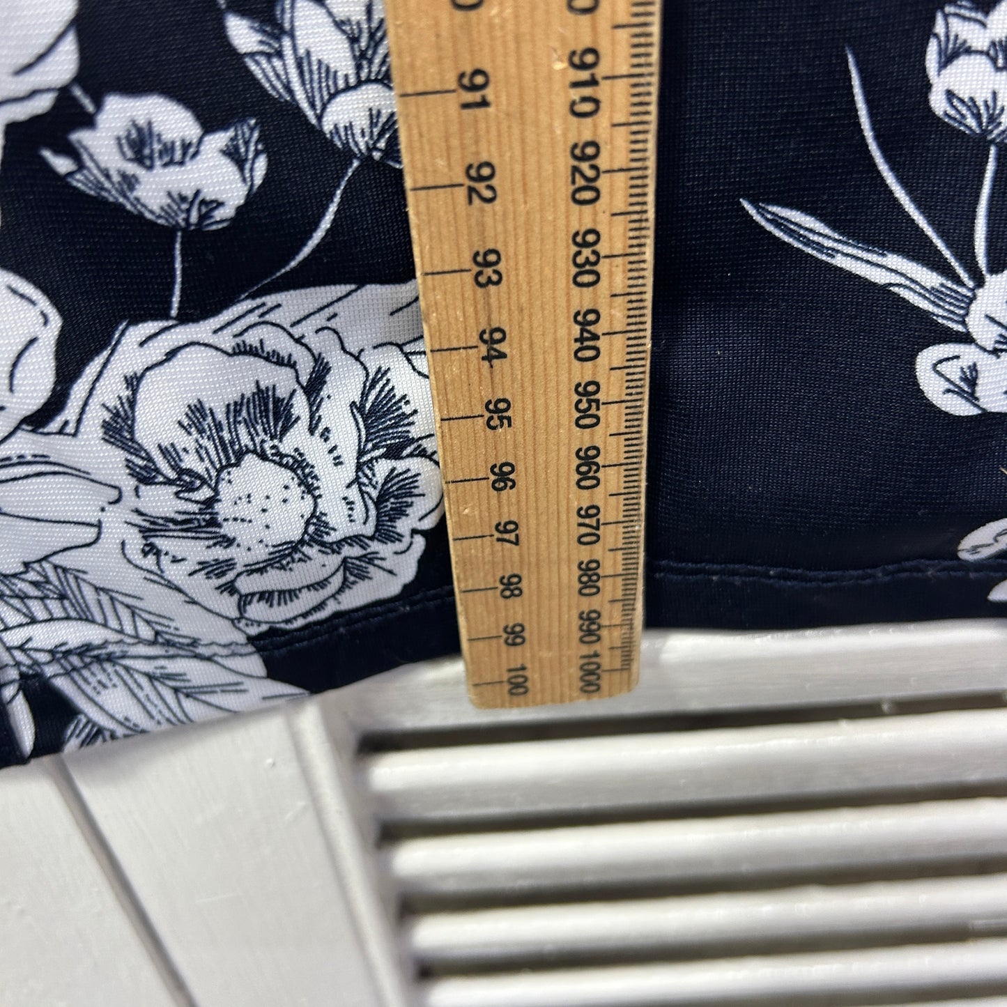 Millers Dress Size 16 Sleeveless Navy White Floral