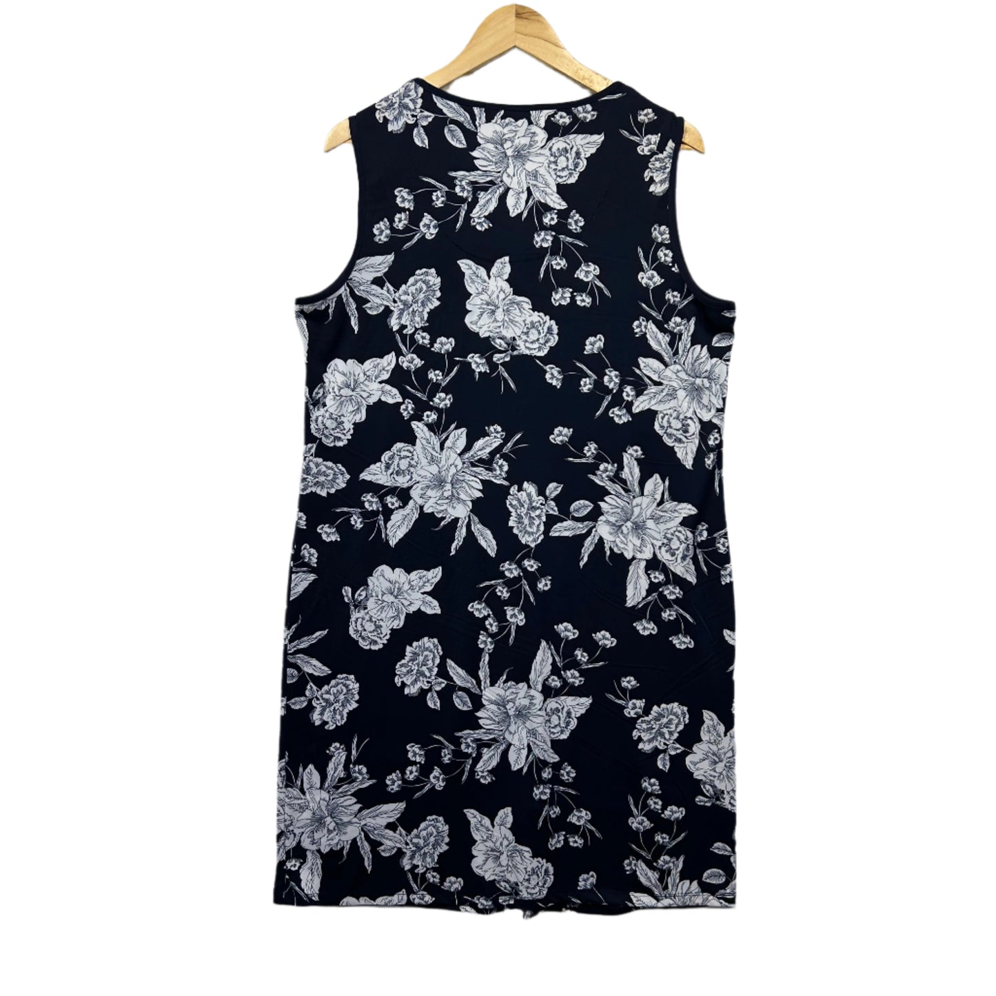 Millers Dress Size 16 Sleeveless Navy White Floral