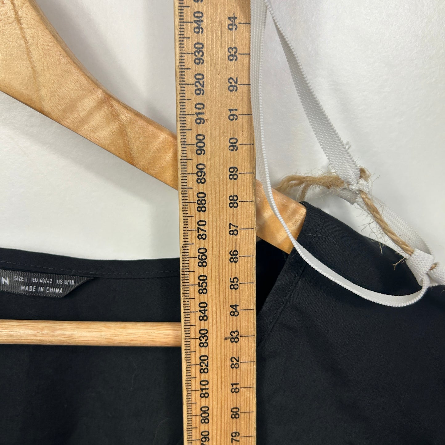 Shein Black Puff Sleeves Top - Size L