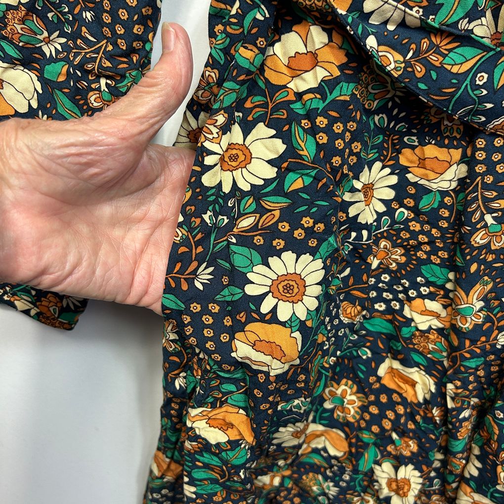 Princess Highway Navy Floral Dress - Size 20