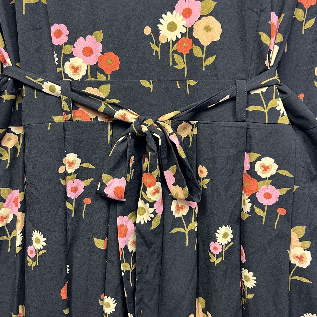 Princess Highway Black Floral Dress - Size 18