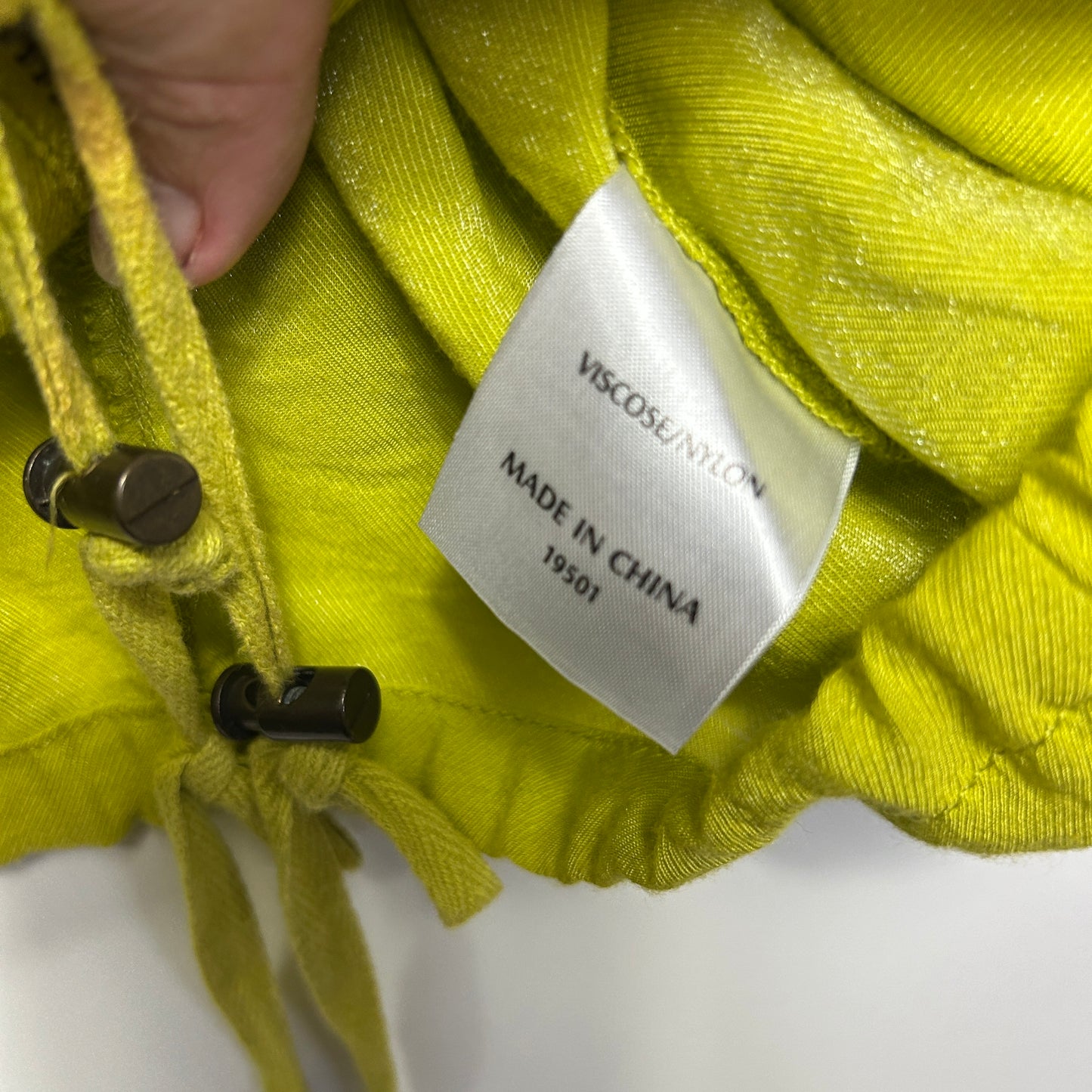 Suzanne Grae Lightweight Jacket Top Size 16 XL Citrus Green Lime Zip Up