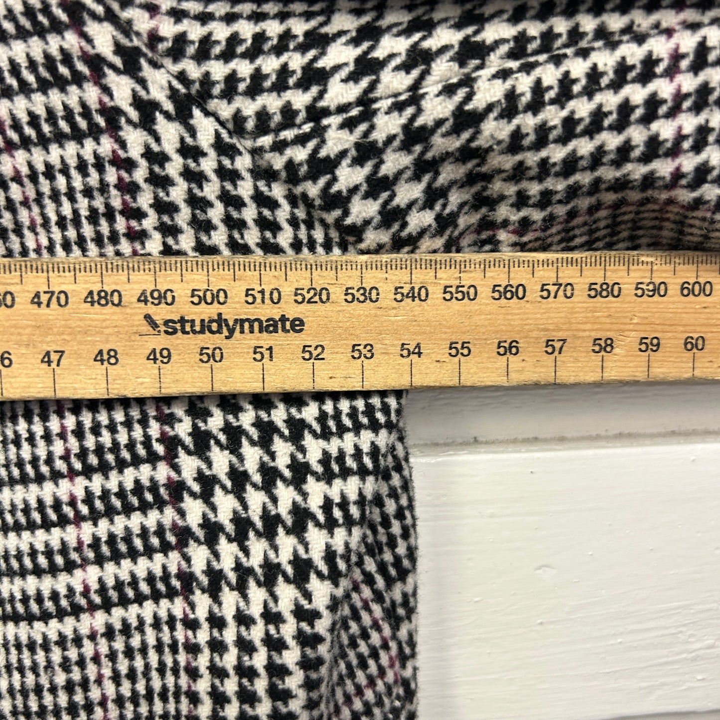 Capture Jacket Size 16 Houndstooth Check Pockets Wool Blend