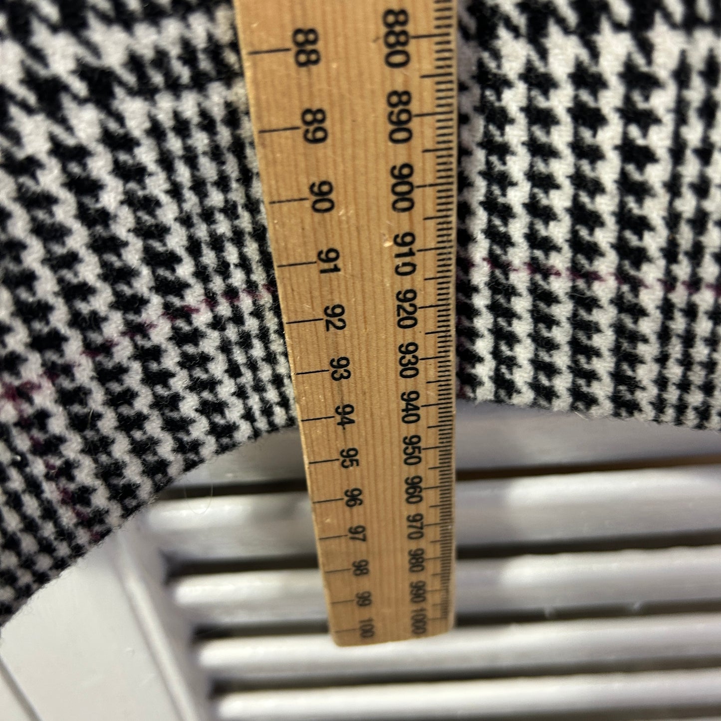 Capture Jacket Size 16 Houndstooth Check Pockets Wool Blend