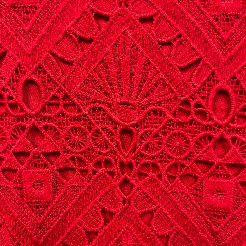 Millers Red Broderie Dress - Size 22