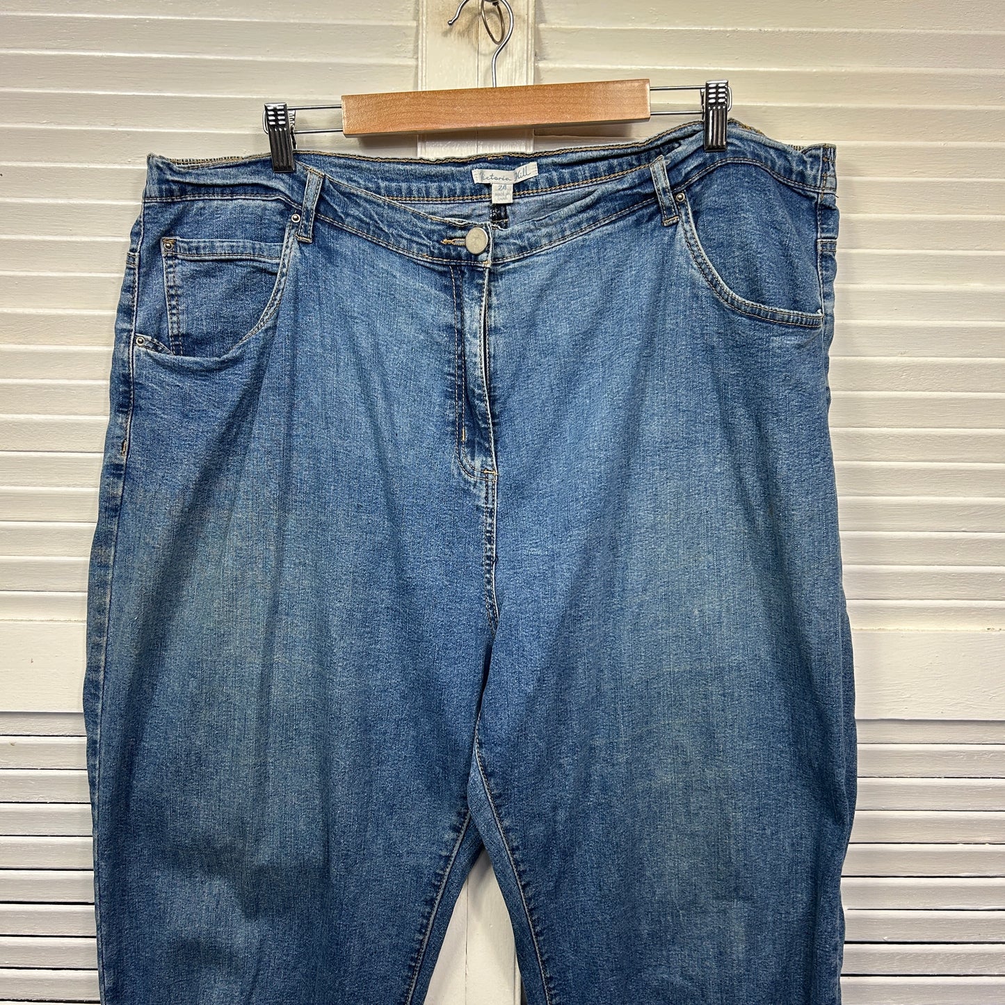 Victoria Hill Jeans Size 24 Blue Pockets