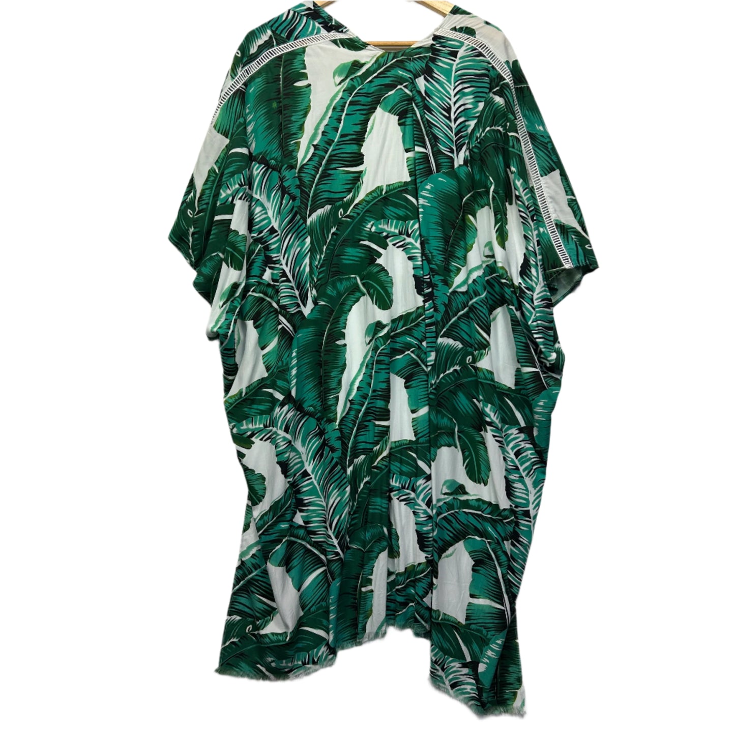 Kennedys Duster Jacket Kimono One Size Green White Floral