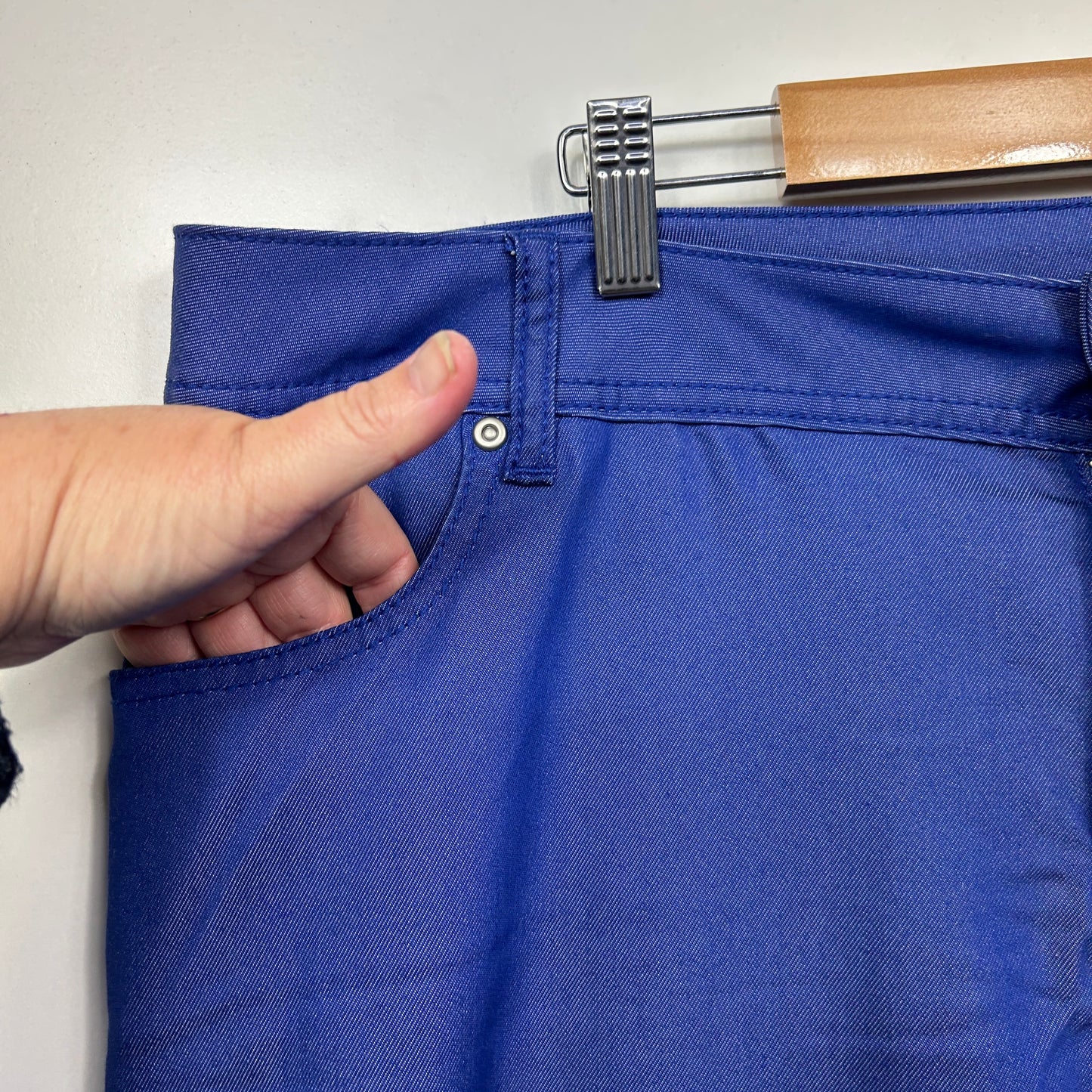 Taking Shape Pants Jeans Size 22 Blue/Purple Pockets Zip Fly