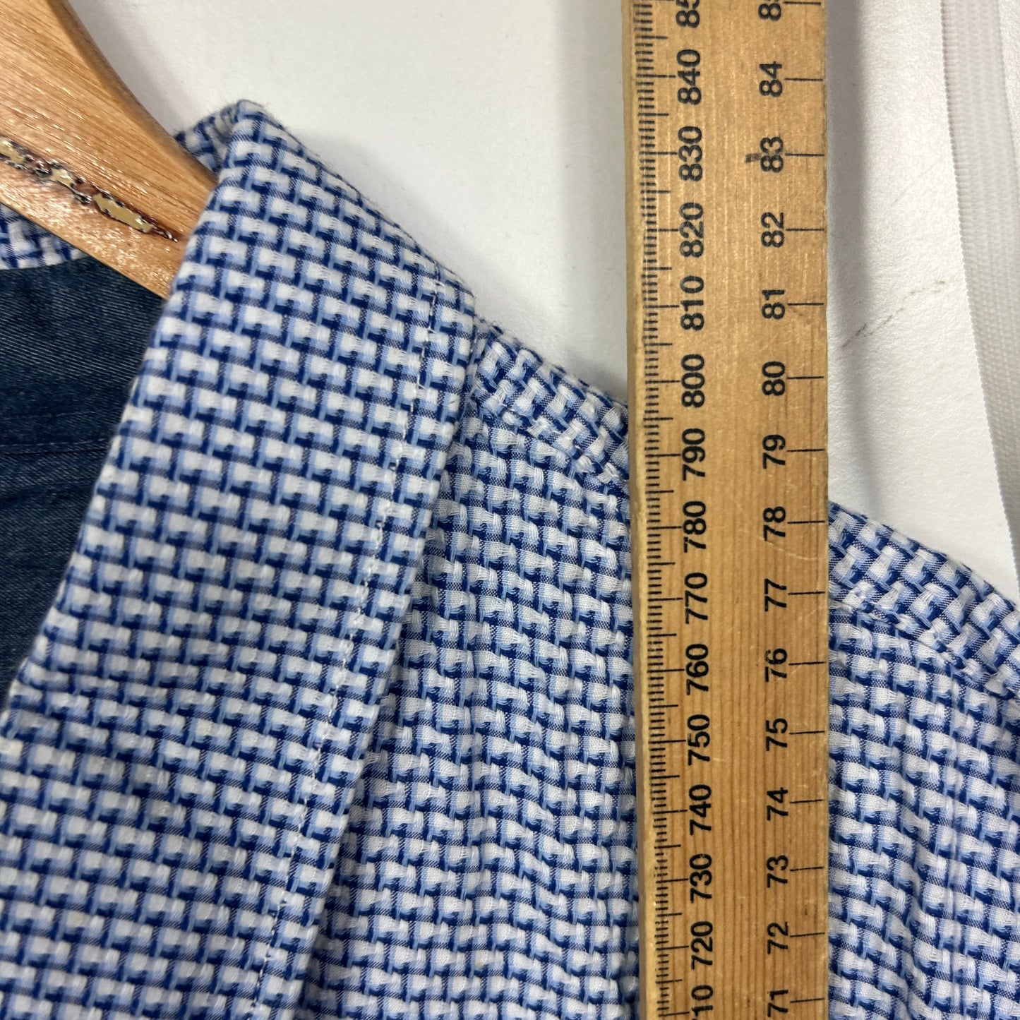 Thomas Cook Navy Gingham Shirt - Size 4XL