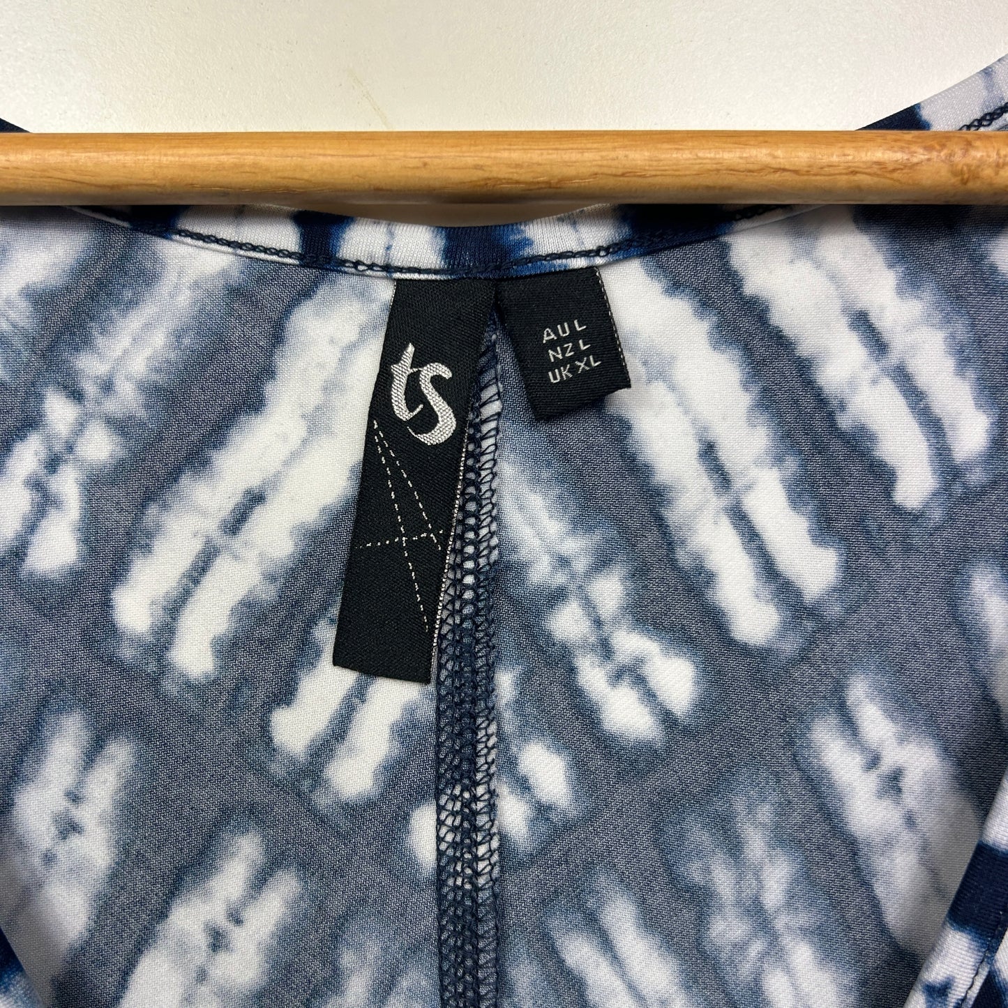 Taking Shape Dress Size 20 Large Plus Blue White Sleeveless