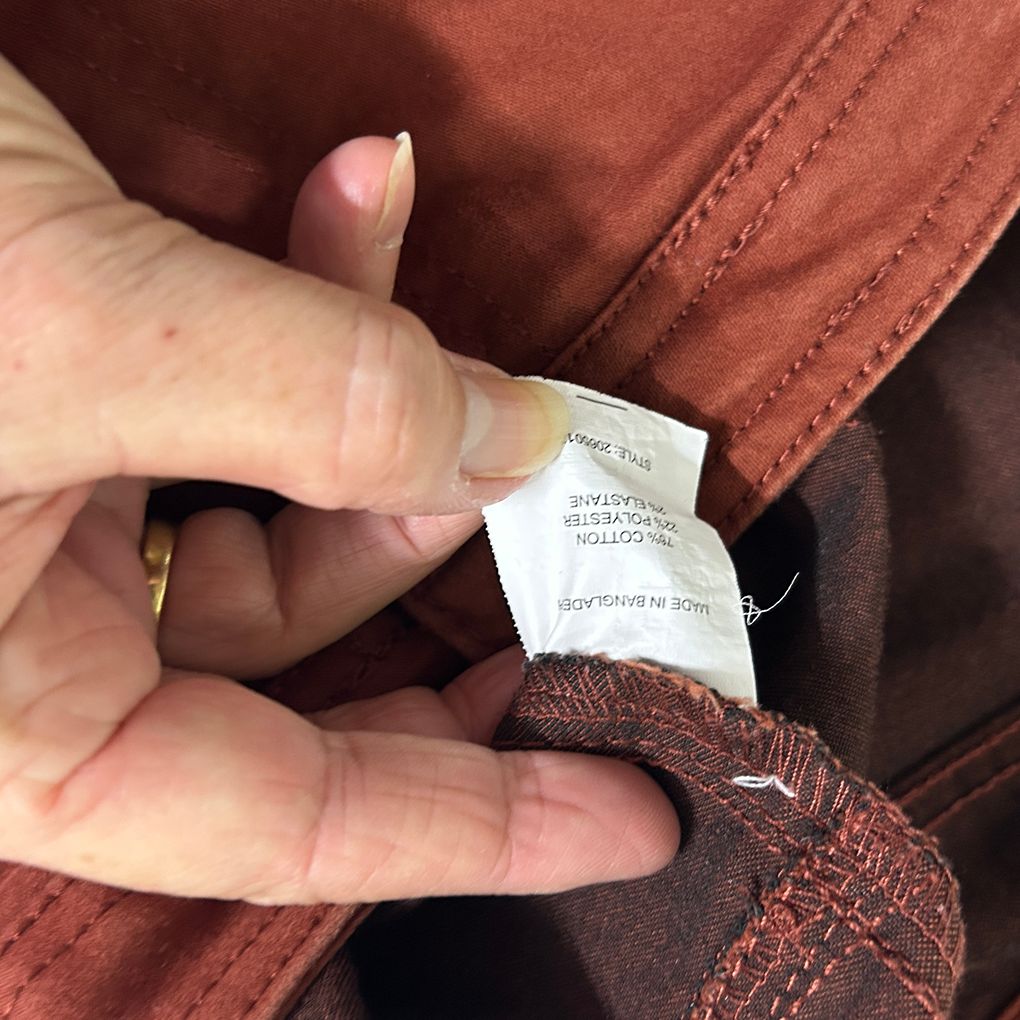 Millers Rust Cotton Pants - Size 18