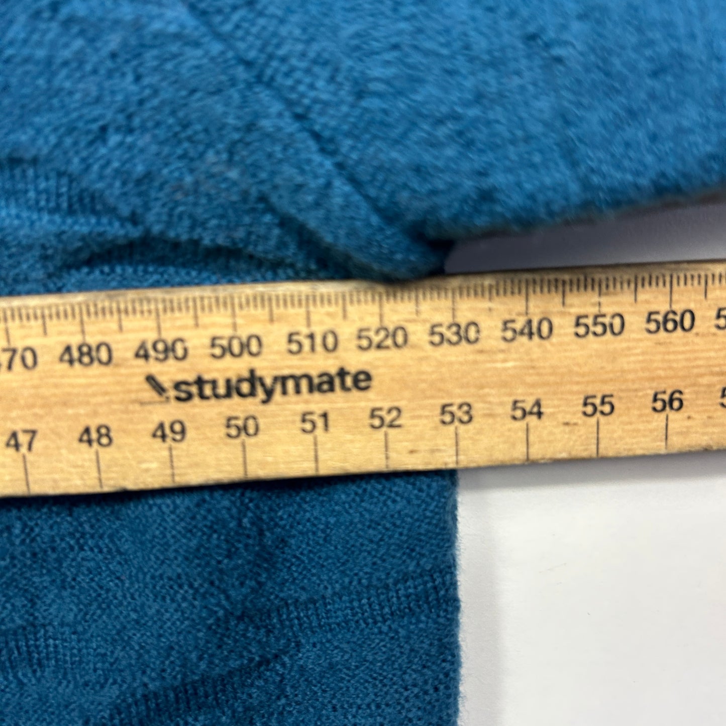 Wombat Wool Jumper Size Large 14 Long Sleeve Teal/Blue