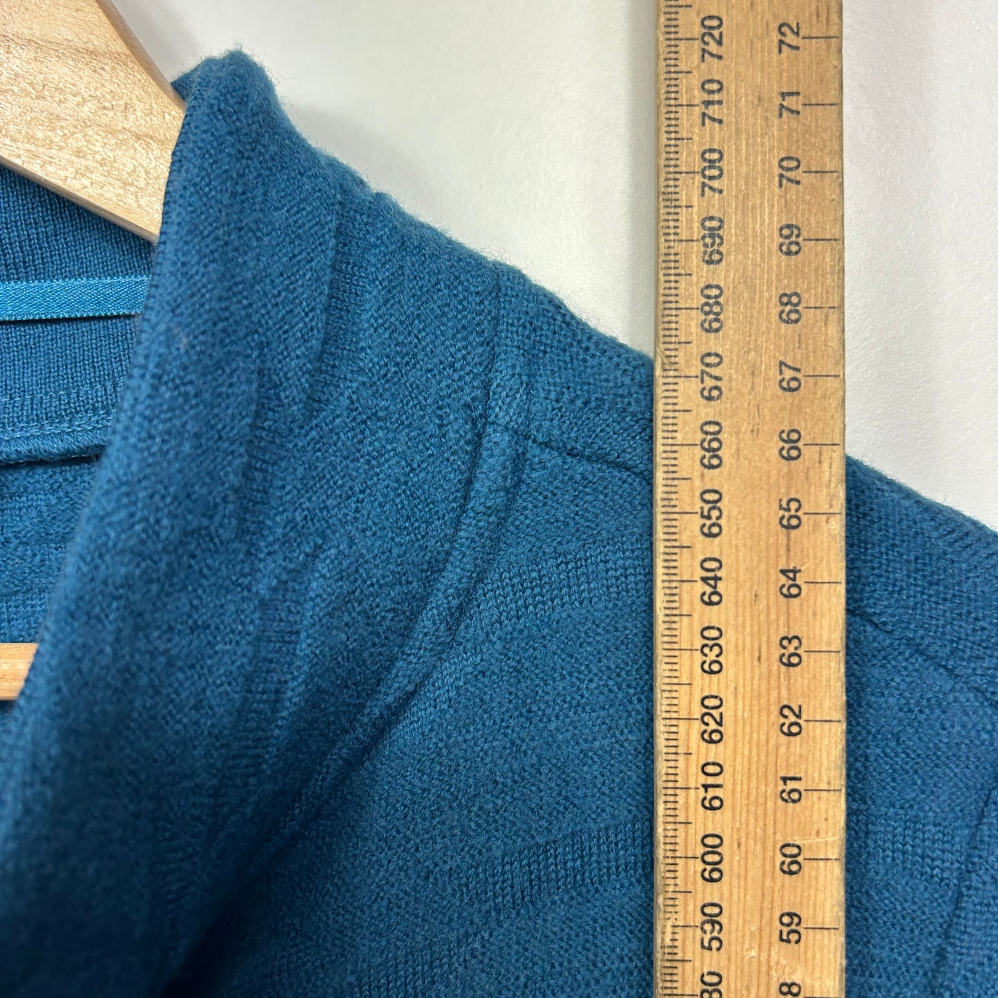 Wombat Wool Jumper Size Large 14 Long Sleeve Teal/Blue