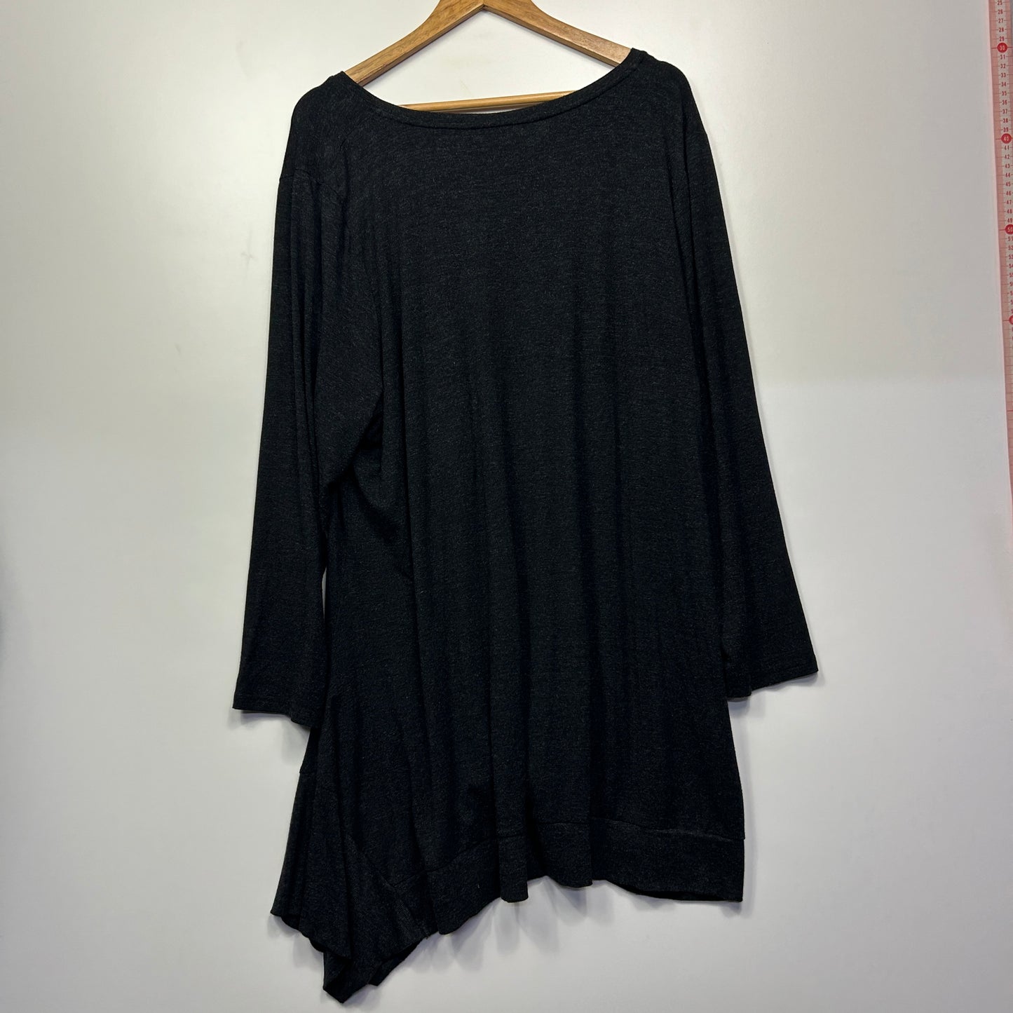 Virtuelle Tunic Top Size 20 Large Plus Black Long Sleeve Longline