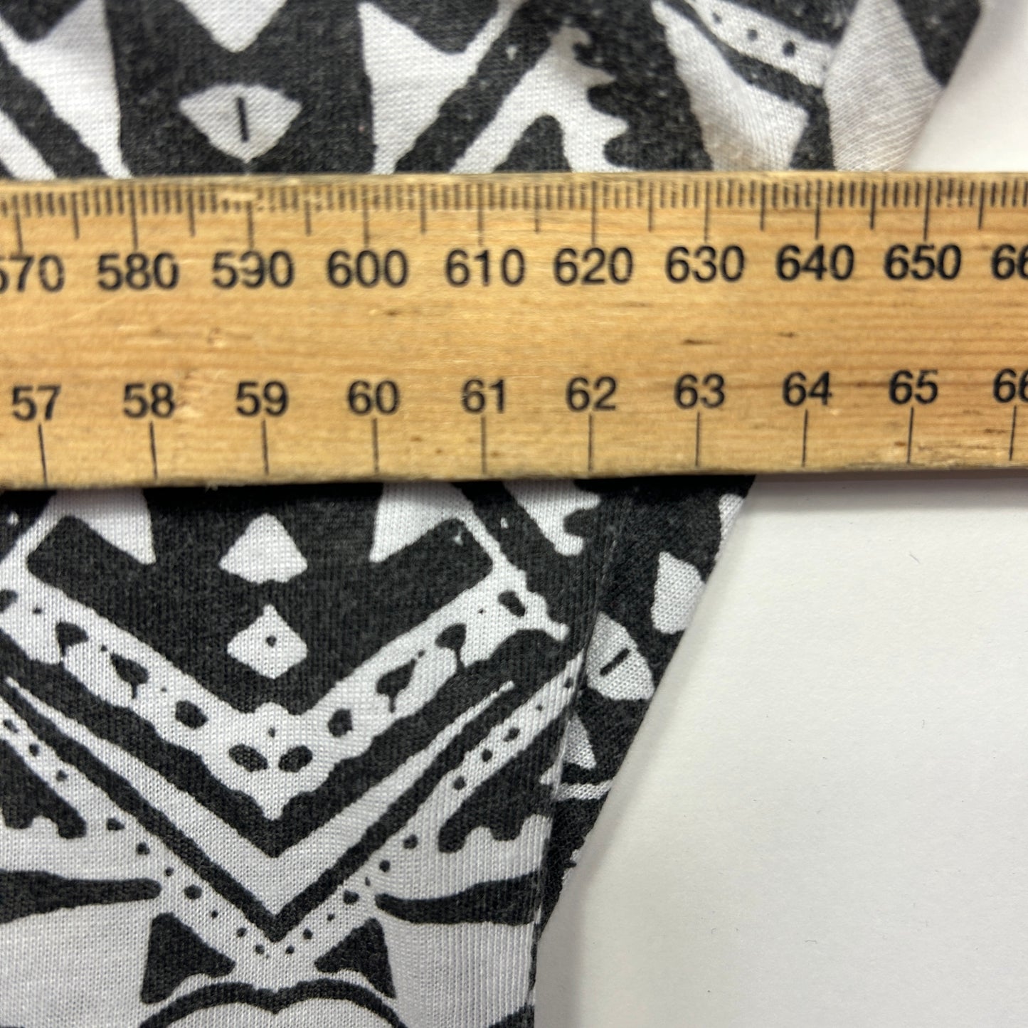 Edited Top Size 20 Black White Short Sleeve Viscose Blend