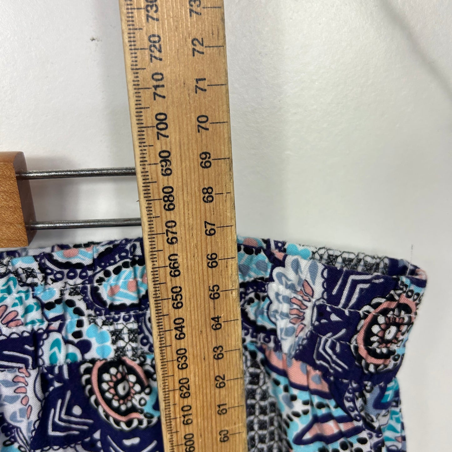 Millers Multicoloured Paisley Print Skirt - Size 18