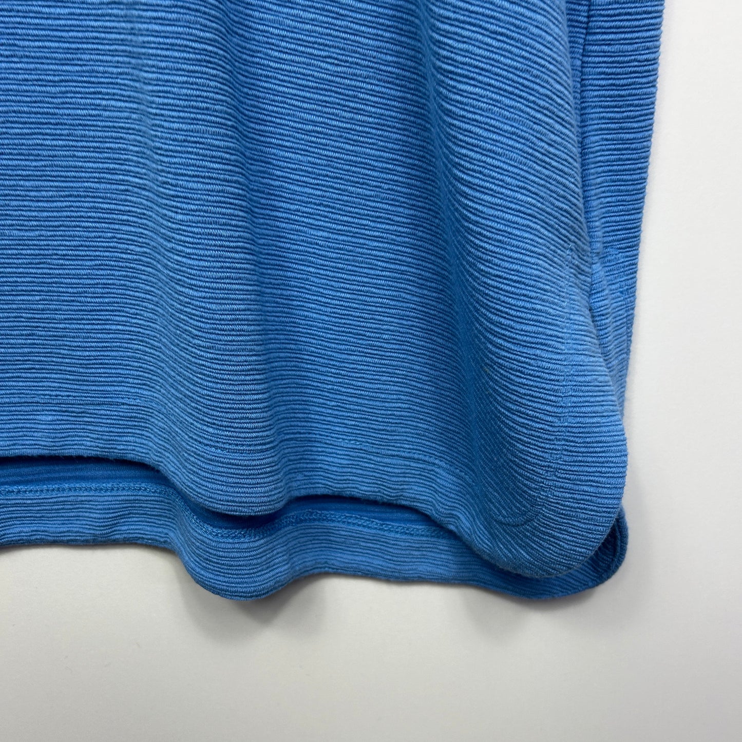 Virtuelle Top Size 16 Small Plus Blue Short Sleeve