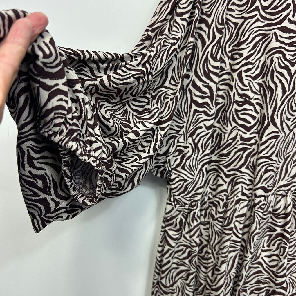 Anko Brown Zebra Print Dress - Size 20