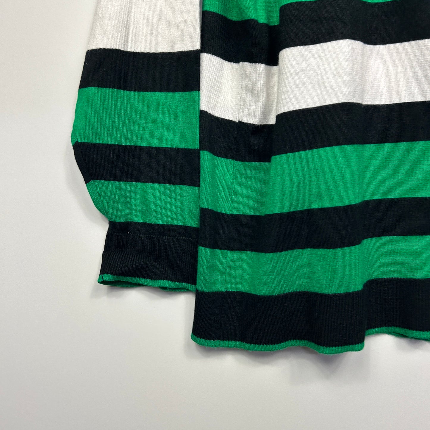 W Lane Knit Jumper Size XL Black Green Long Sleeve