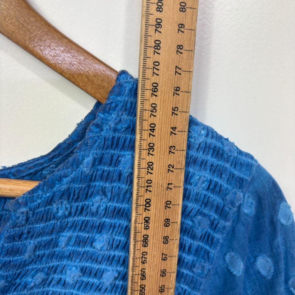 Blue Cotton Top - Size 14/16