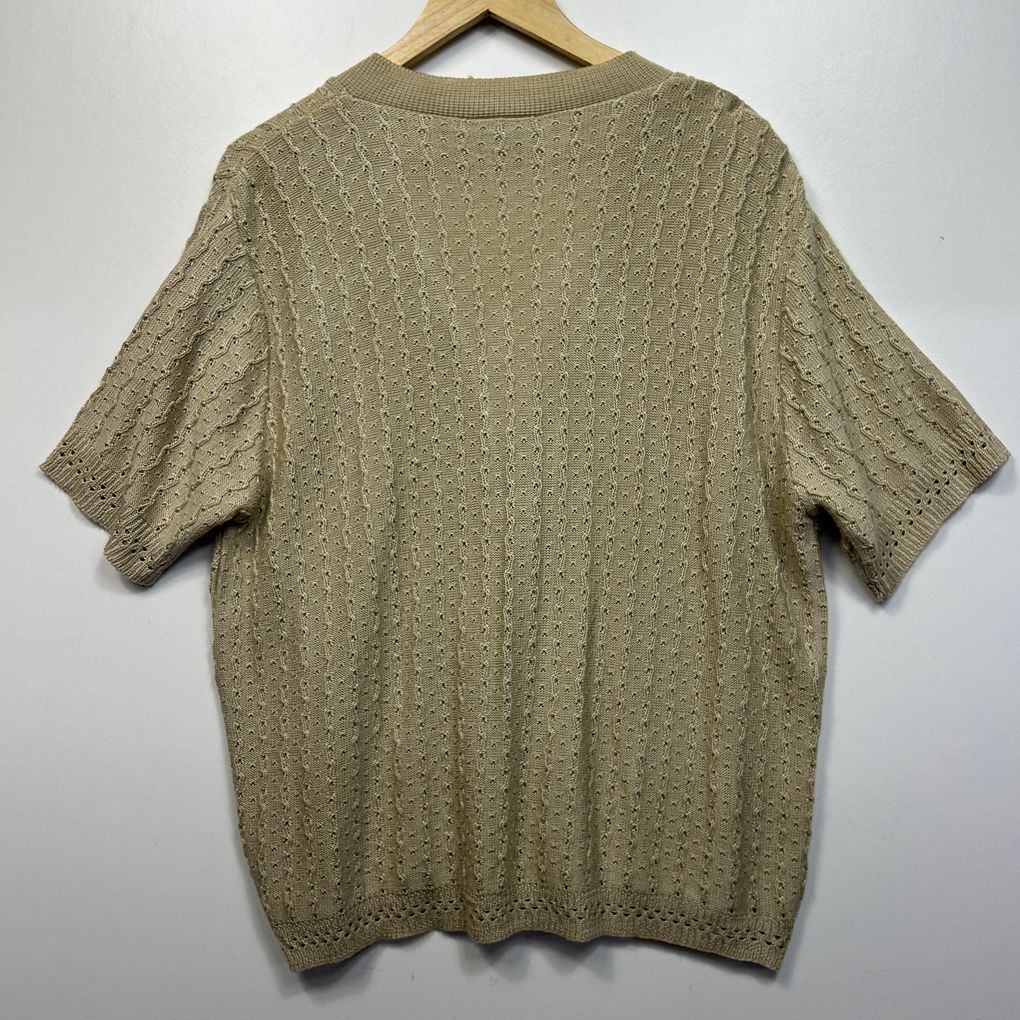Vintage Bettina Beige Cardigan - Size 3XL