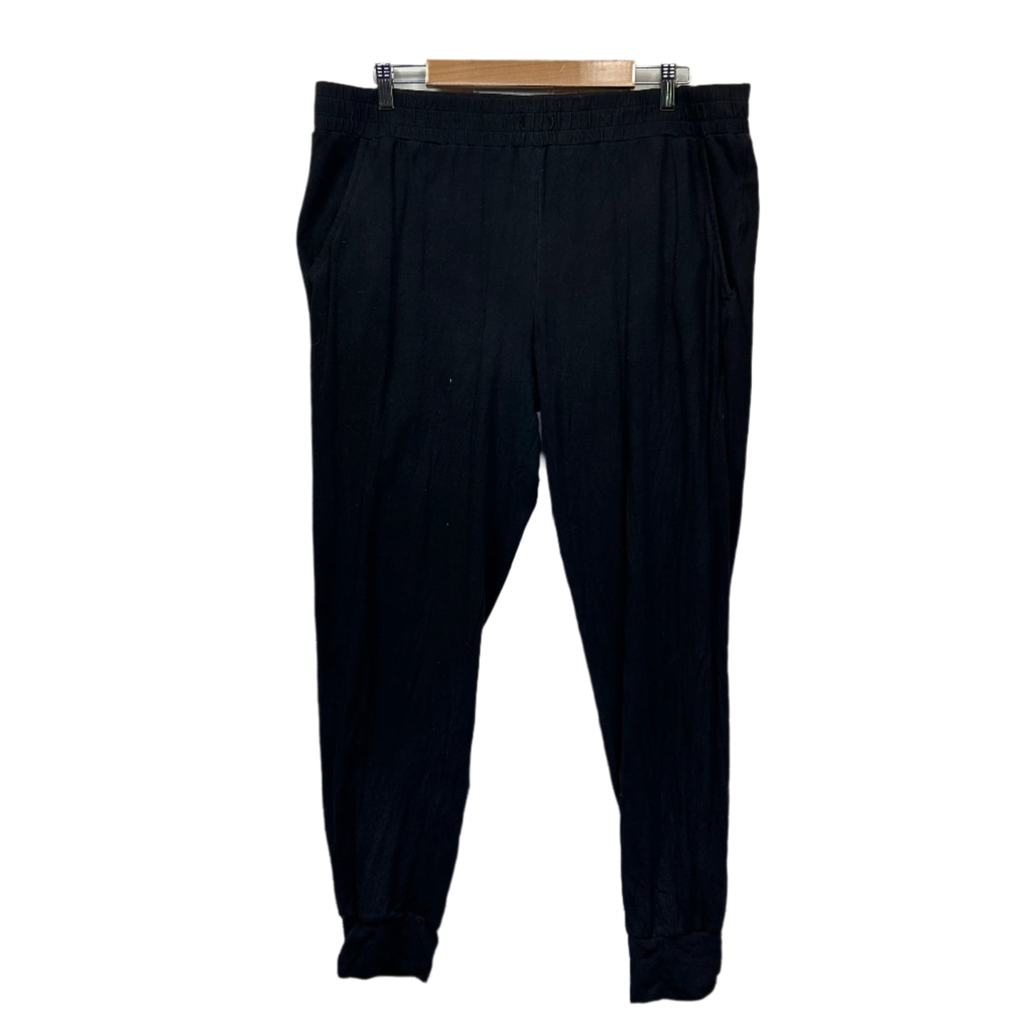 Bird Keepers Pants Size 18 Black Pockets Cotton Blend Birdsnest