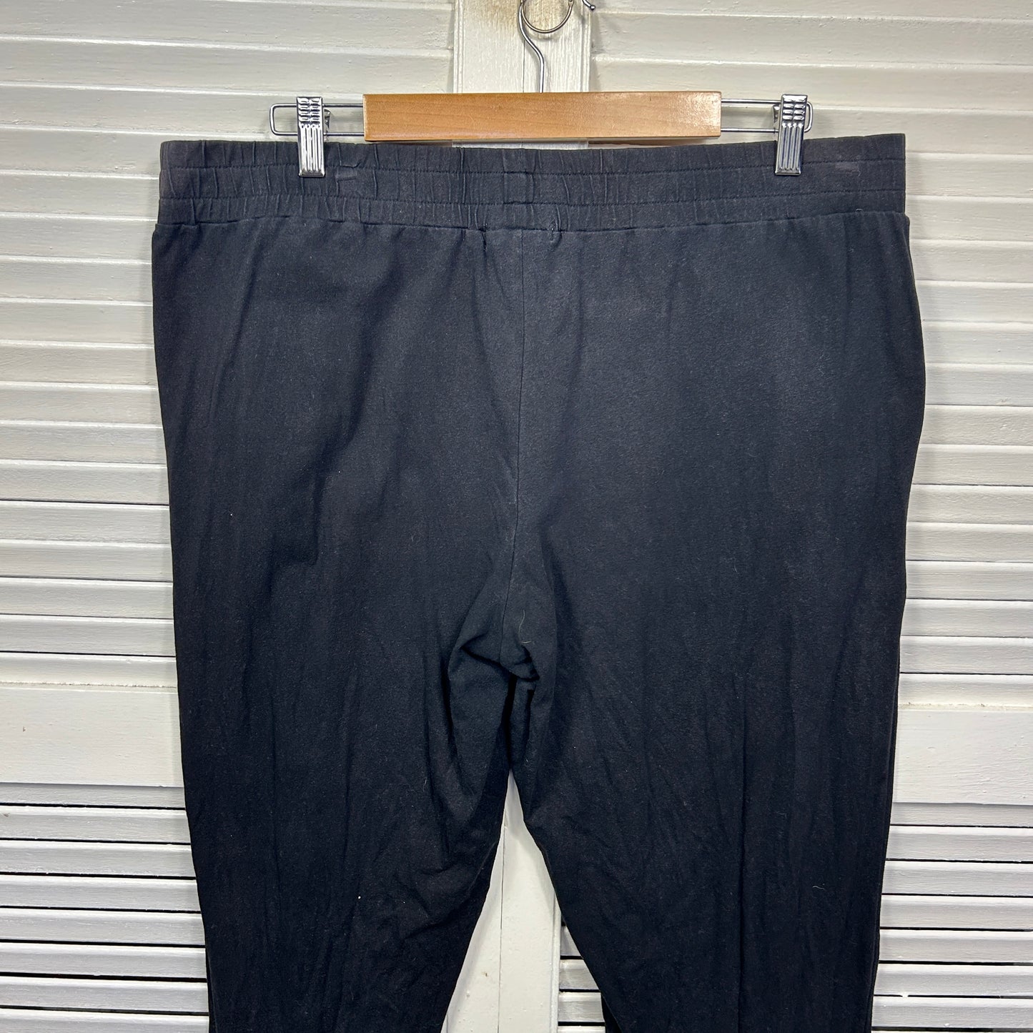 Bird Keepers Pants Size 18 Black Pockets Cotton Blend Birdsnest