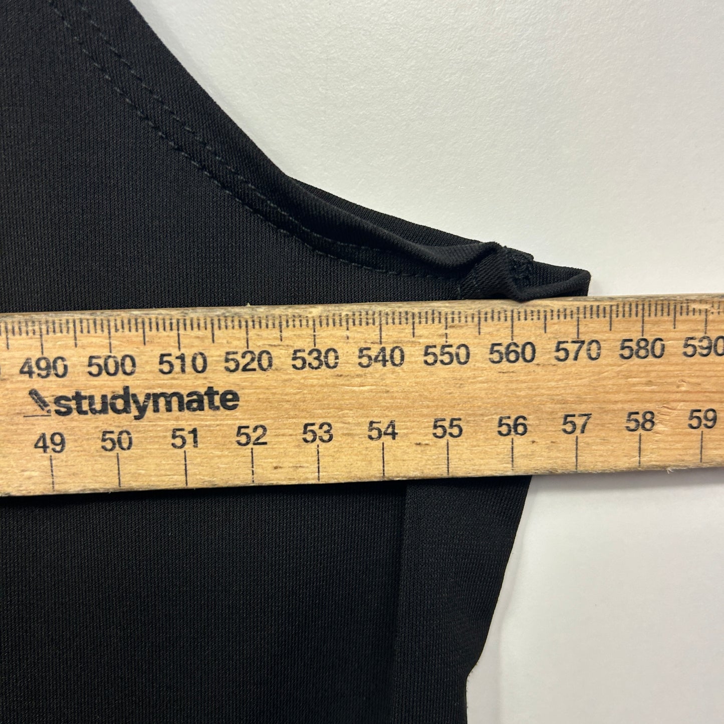 Noni B Vest Top Size 16 18 1XL Black Sleeveless Open Front