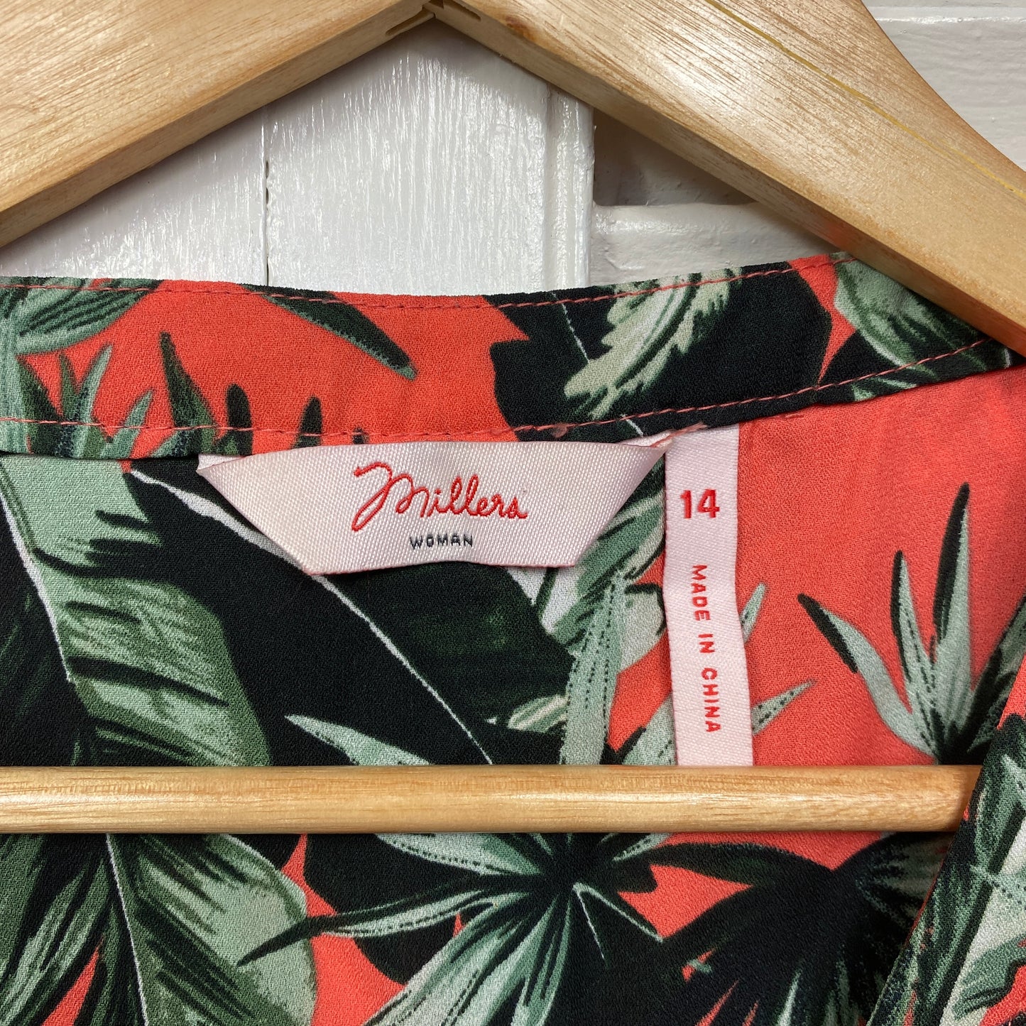 Millers Top Size 14 Multicoloured Floral