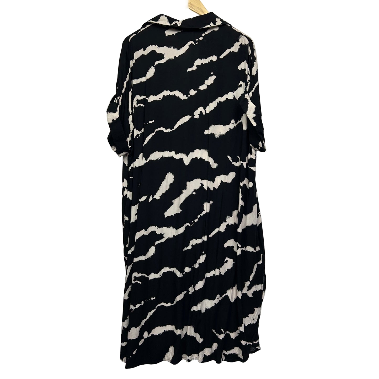 Willow Tree Dress Size Large / XL 14 16 Black White Pockets