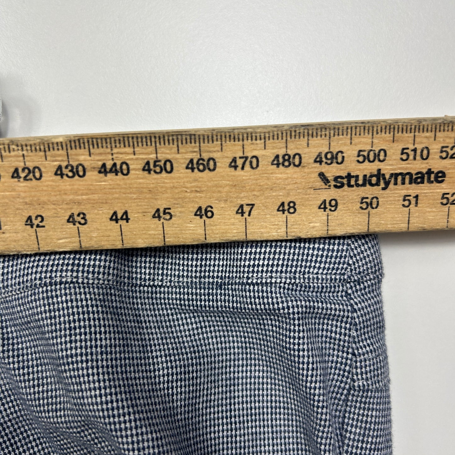 Regatta Pants Size 18 Blue Check Pockets Cropped Zip Fy