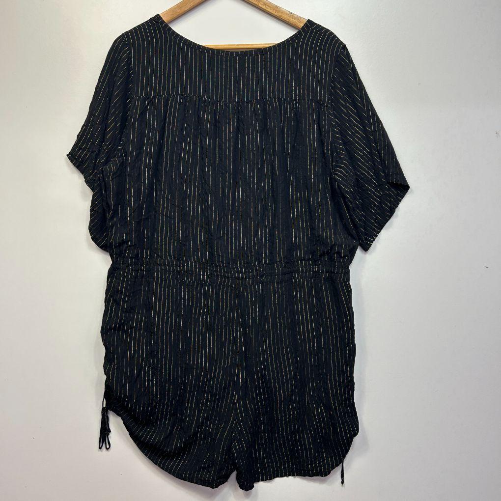 Queen The Label Black Playsuit - Size 18