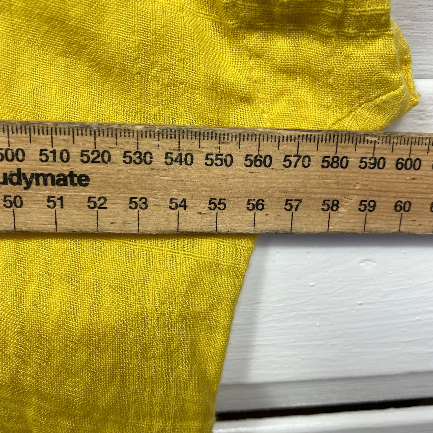 Target Top Size 14 Yellow Short Sleeve Cotton Blend