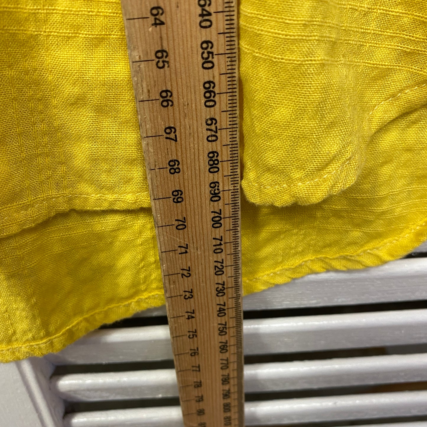 Target Top Size 14 Yellow Short Sleeve Cotton Blend