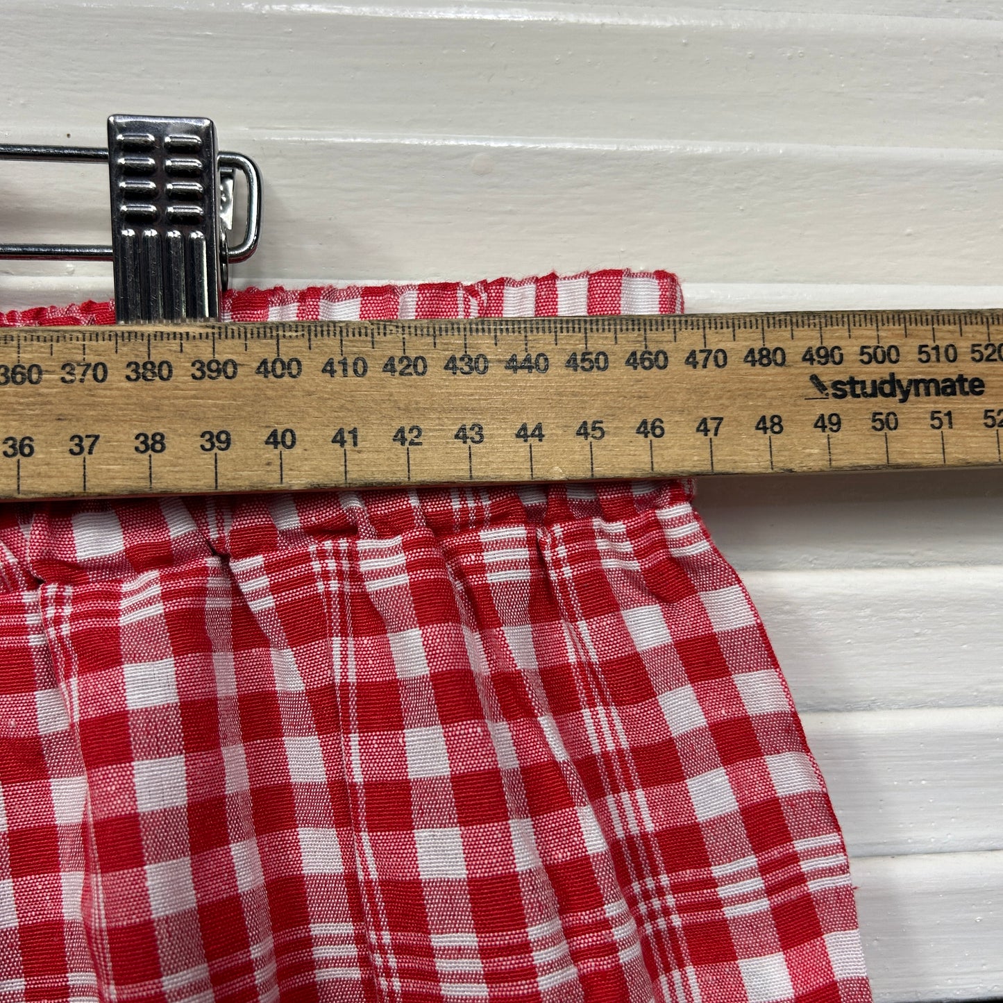 Shein Curve Pants Size 3XL 20 22 Red White Gingham Check