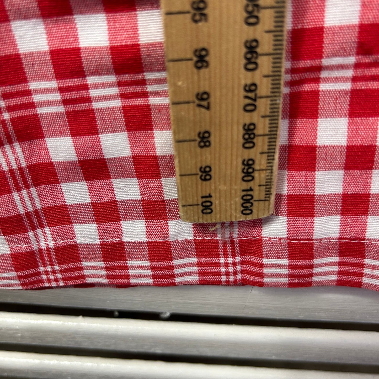 Shein Curve Pants Size 3XL 20 22 Red White Gingham Check