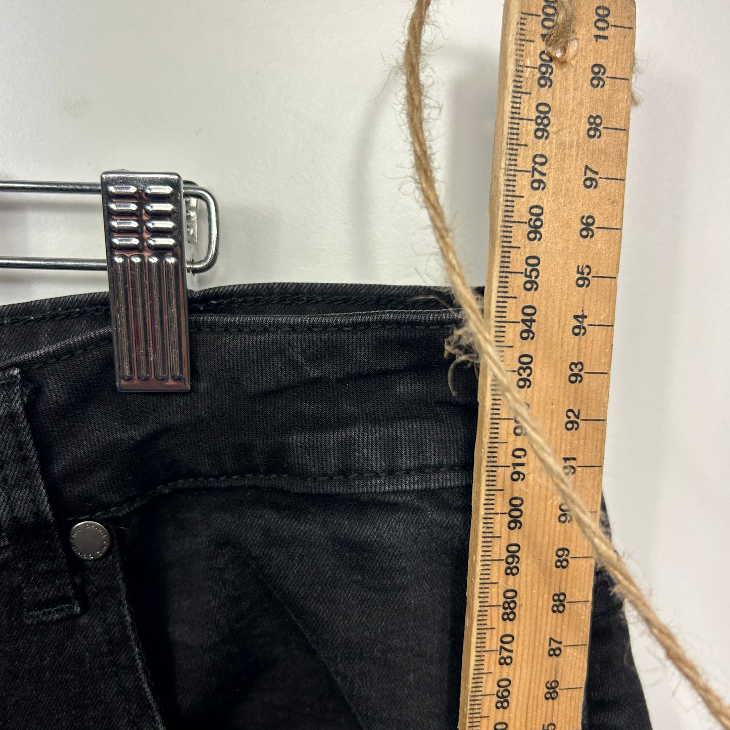 City Chic Harley Jeans Size 22 Black Denim High Rise Crop