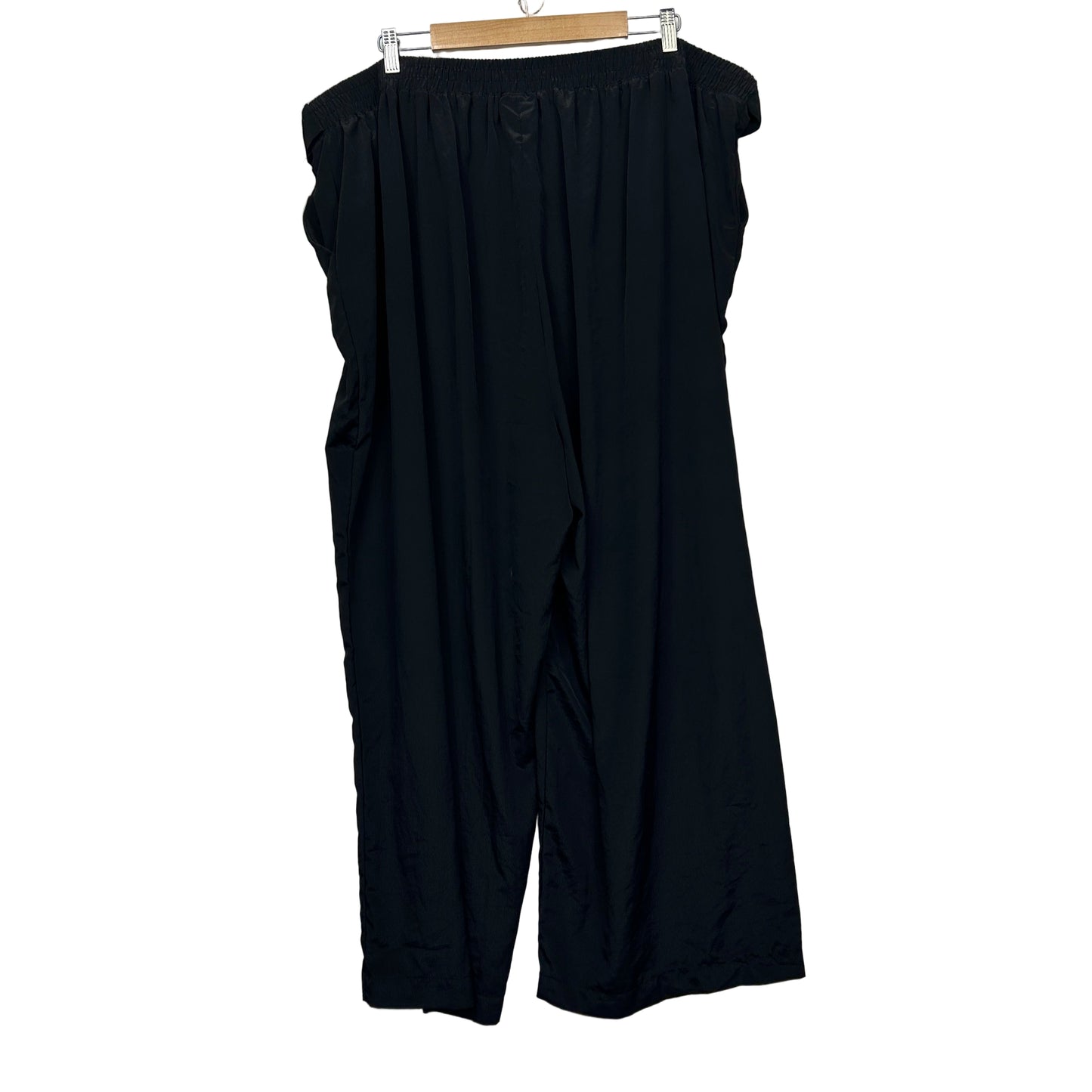 beme Pants Size 26 Plus Black Stretch Pockets Wide Leg