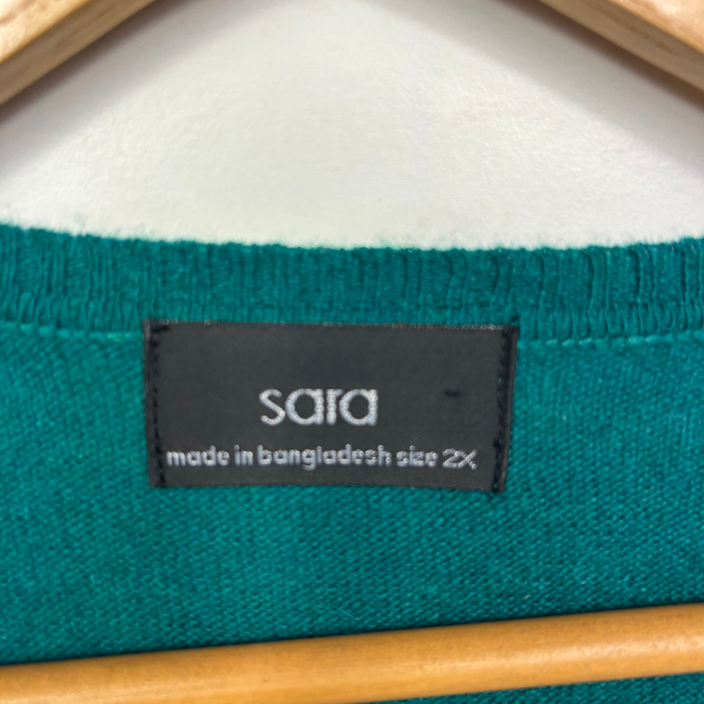 Sara Wool Blend Jumper Size 2XL 18 Green Long Sleeve
