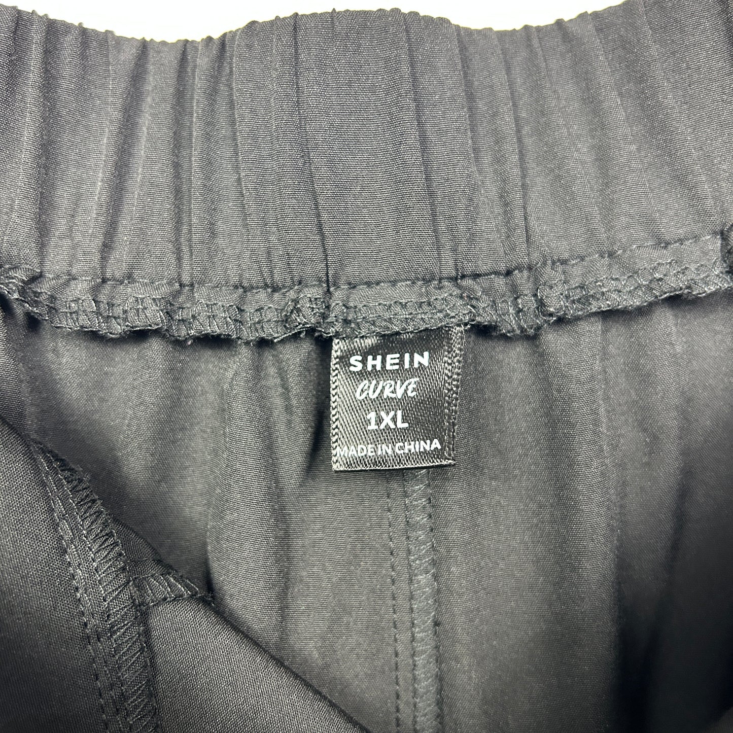 Shein Curve Wide Leg Pants Size 1XL 16 18 Black