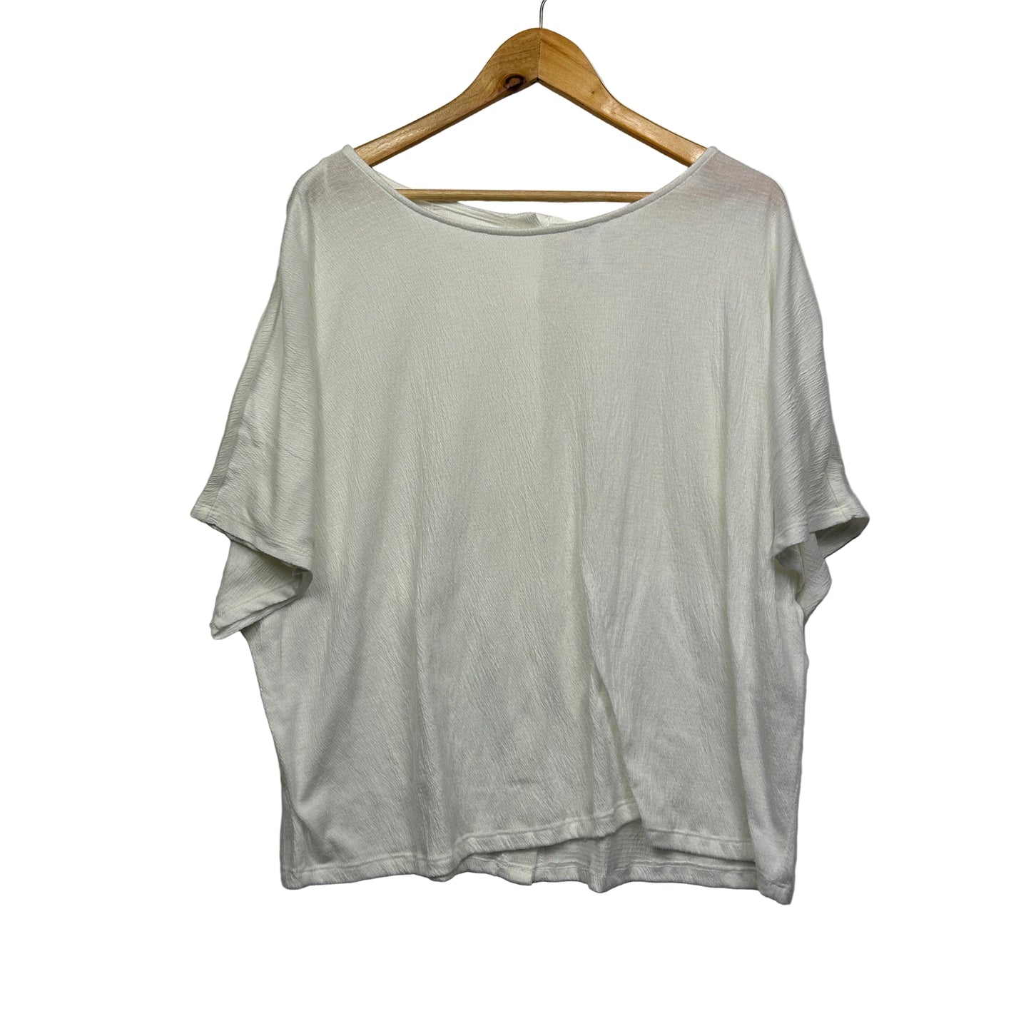 Anko Top Size 20 Cream Short Sleeve