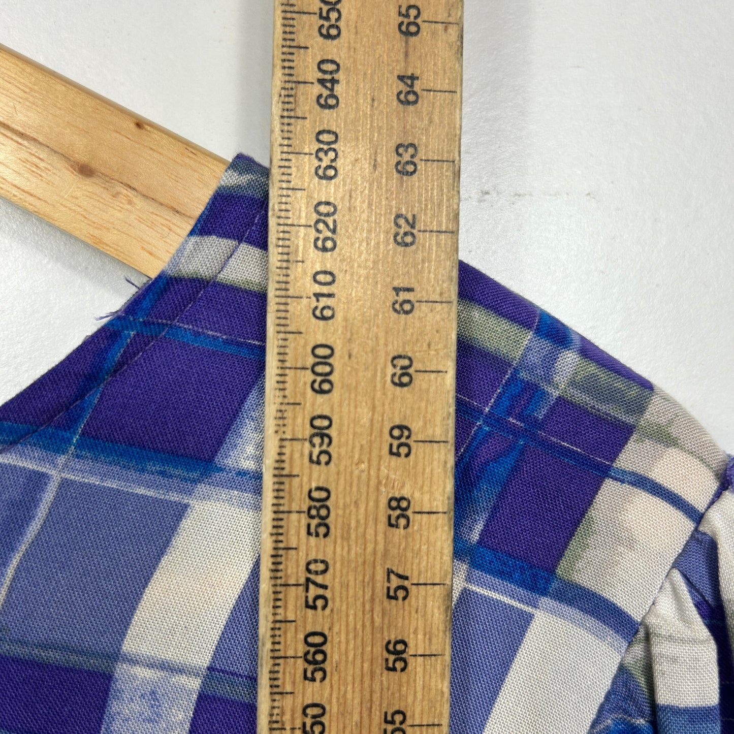 Katies Blue Plaid Top - Size 16